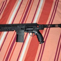 porte 1 barillet chargeur ar 15 court umarex hdr50 , tr50 3d pla+carbone avec munitions cadeau