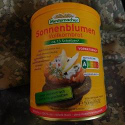 ENCHERE LOT DE 12 CONSERVES DE PAIN COMPLET FABRICATION ALLEMANDE DL 2025 BON PLUS DE 30 ANS APRES