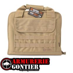 Sacoche NUPROL deluxe pour 2 armes de poing 35X30X5 TAN