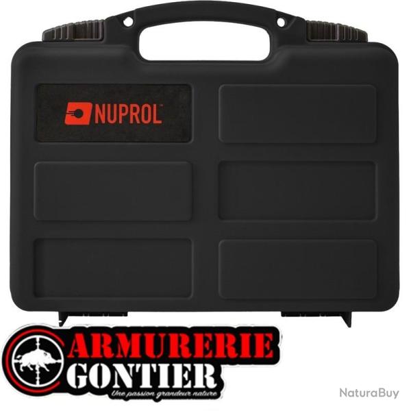 Mallette NUPROL 31X25X8 NOIRE MOUSSE VAGUE