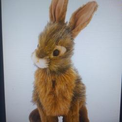 Peluche li&egrave;vre 22cm