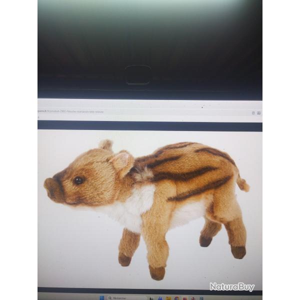 Peluche marcassin t�te relev�e 23cm