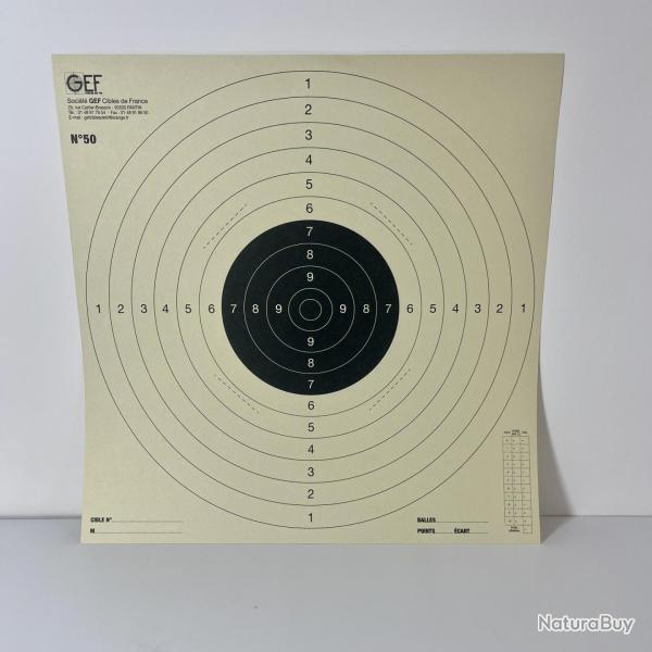 Cible pistolet C50 non numrote