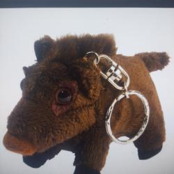 Porte clefs peluche sanglier
