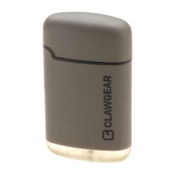 Briquet Clawgear Jetflame - Flamme 1300 °C, coupe-vent, rechargeable Gris