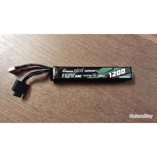Batterie Gens Ace 11,1 v 1200 mh 25C