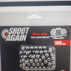 100 billes acier 7,9mm