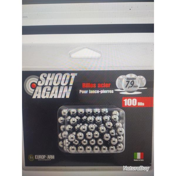 100 billes acier 7,9mm