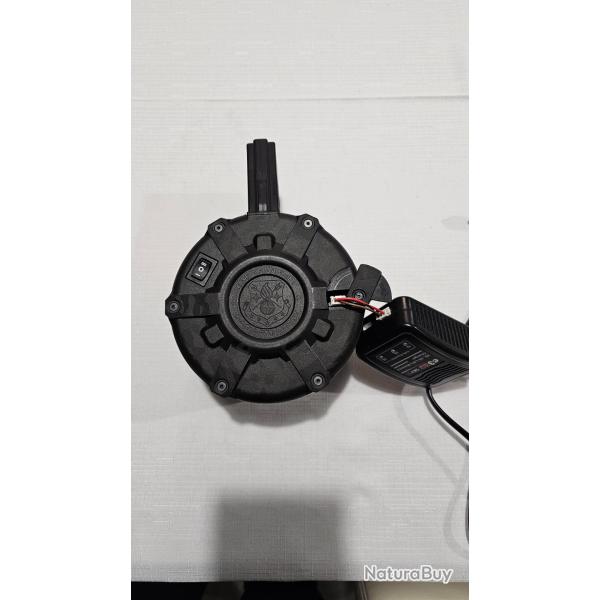 Chargeur tambour lectrique AR15/MA Airsoft