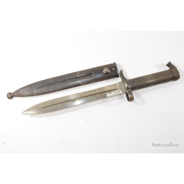 Baionnette Sudoise modle 1896 pour Mauser Sudois 1896 6,5mm. EJ-AB