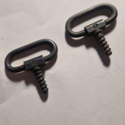 Lot de 2 attaches d origine  , anneaux grenadier
