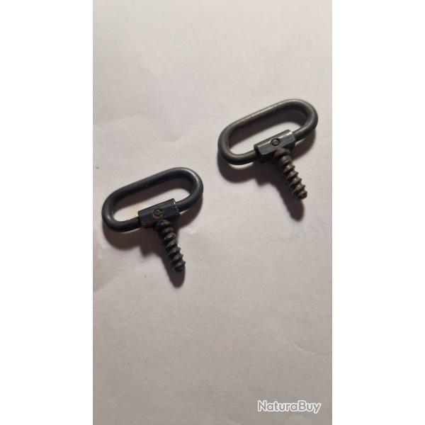 Lot de 2 attaches d origine  , anneaux grenadier