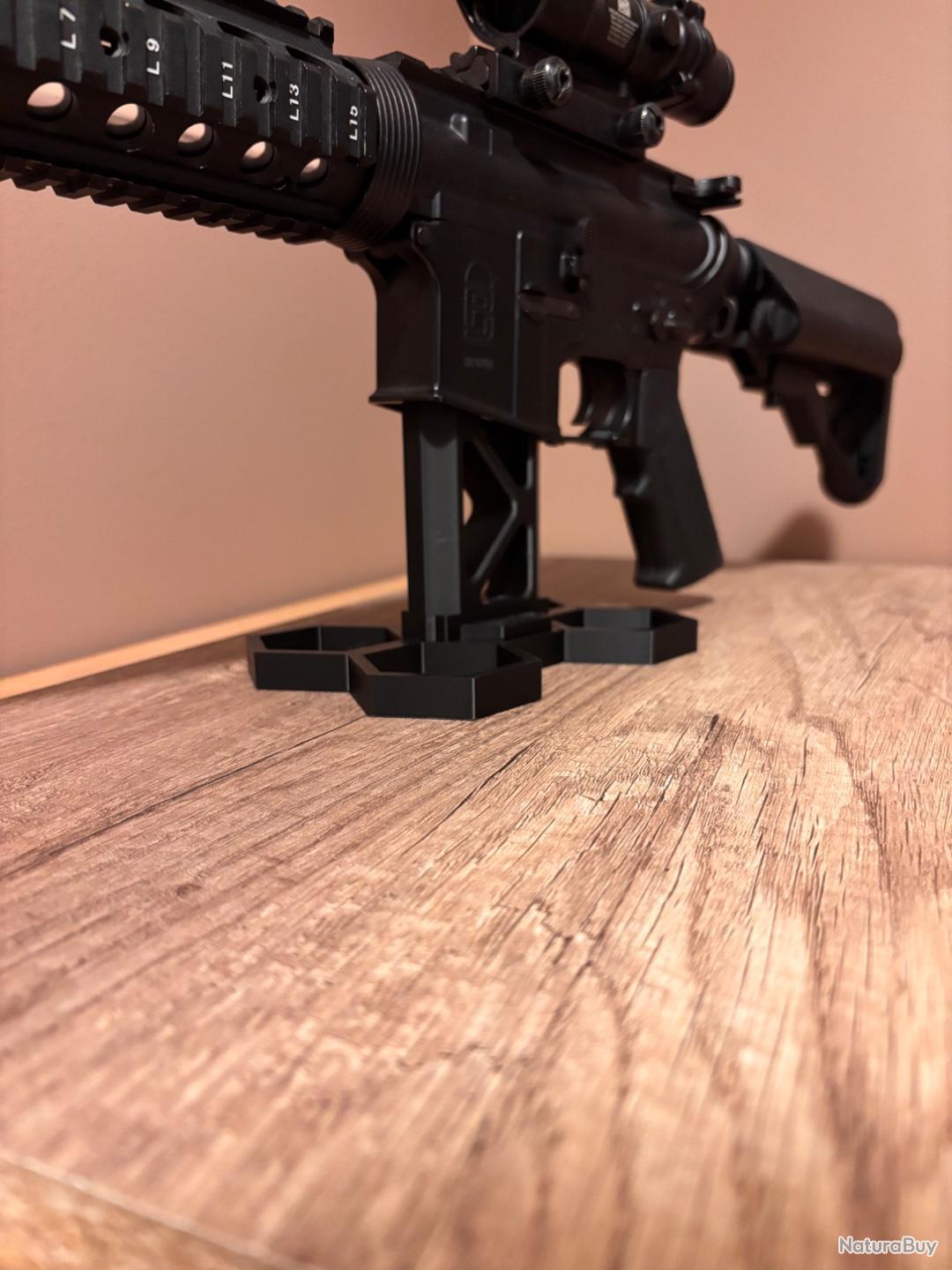 Support Carabine Fusil AR 15 M4 Design moderne hexagone - Pièces et ...