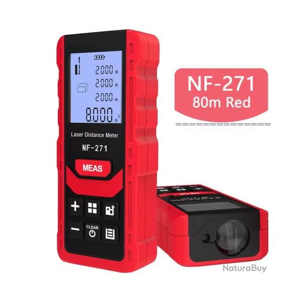 Distancem�tre Laser 80M T�l�m�tre Num�rique Mesure Pr�cise Int�rieur Ext�rieur Outil Professionnel