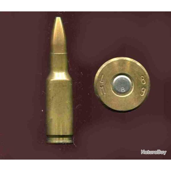 7 mm Bench Rest - RARE marquage militaire du GIAT au Mans : LM 89 - �tui 38.5 mm