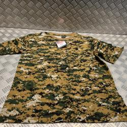t shirt mfh camo digital woodland neuf taille m 00104c