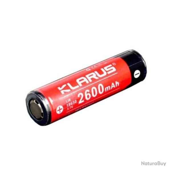 Batterie rechargeable 18650 3.7V 2600mAh - KLARUS