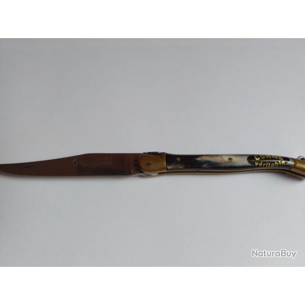 Couteau Laguiole Rossignol en corne