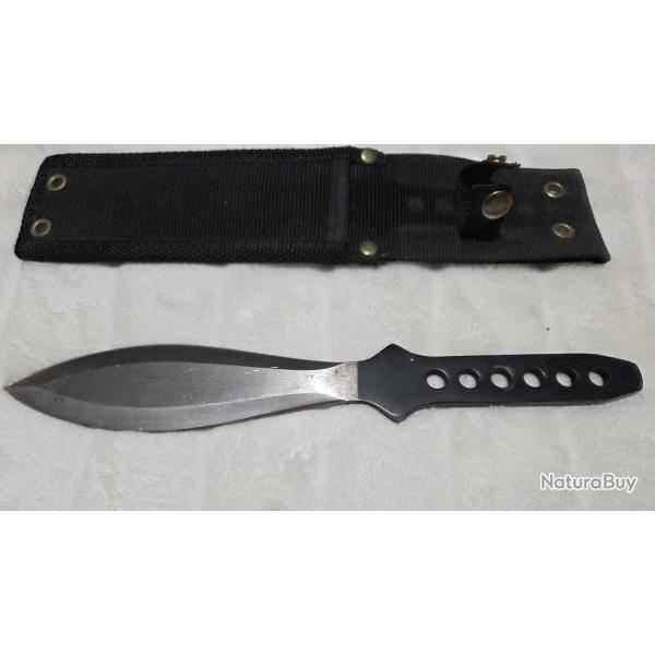 Couteau de lanc avec tui en cordura noir