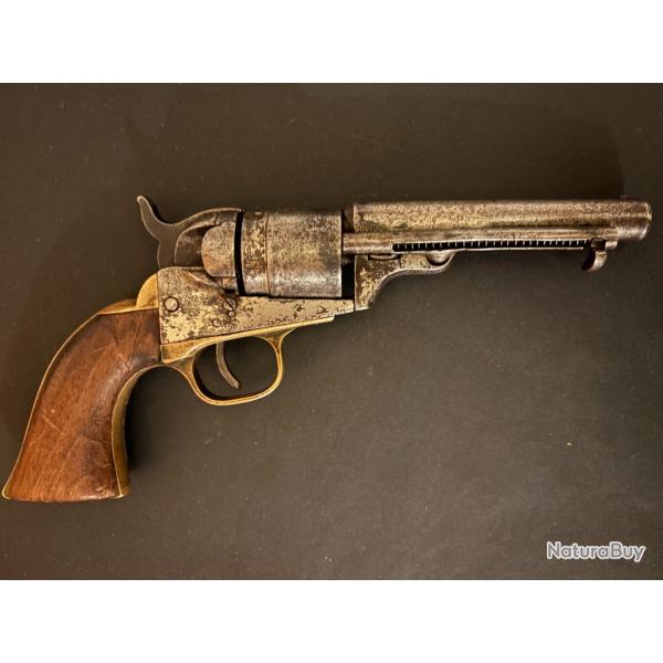 COLT POCKET 1849 CONVERSION PERCUSSION CENTRALE.   RARE.