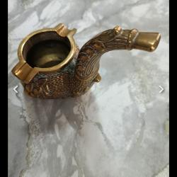 Cendrier ancien tête de lion