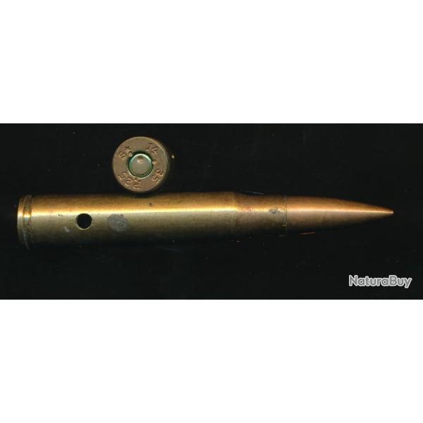 UNE CARTOUCHE de 7,92 x 57 MAUSER Allemagne ww2 � Balle SS marquage :P S* 46 36