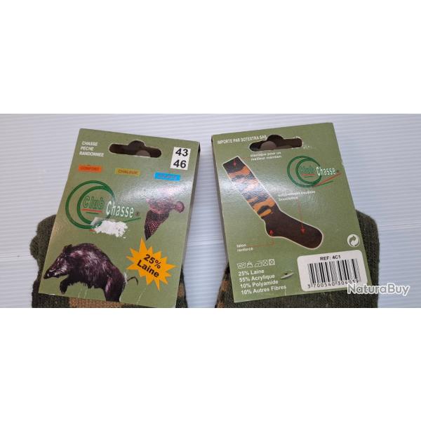 Chaussette chasse camoufl  43 / 46