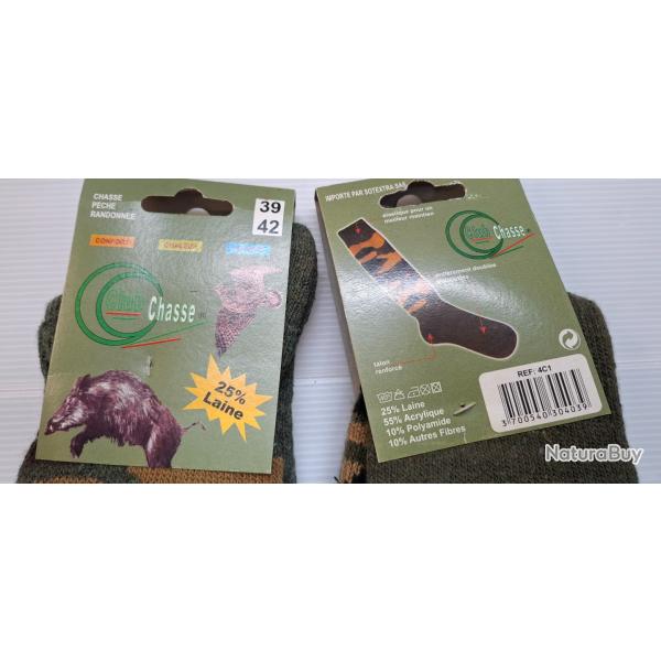 Chaussette chasse camoufl  39 / 42