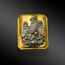 PLAQUE DE CEINTURON D'OFFICIER D'INFANTERIE OU DE LA GARDE NATIONALE
