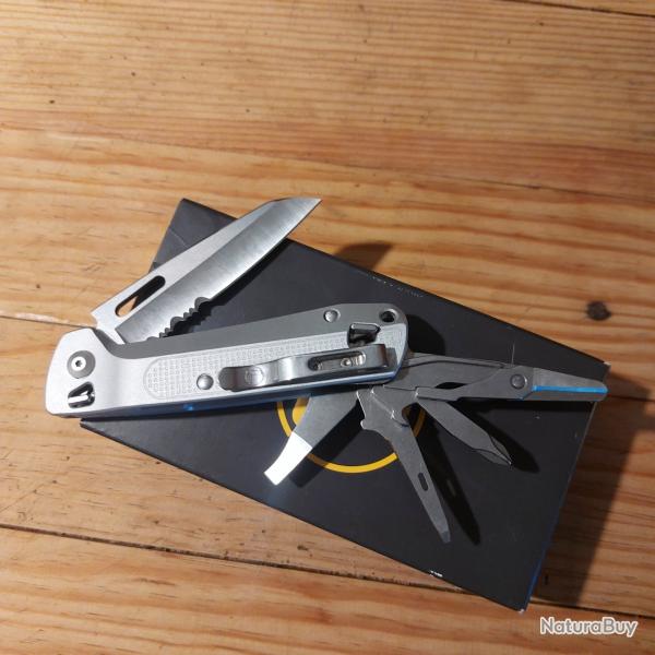 Leatherman Free K4X / Lame Crant�e / 8 Outils