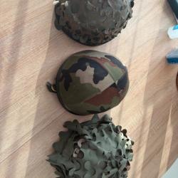 Trois casques français confli 80/ 90 très bon état aucun impact