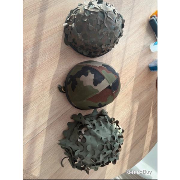 Trois casques franais confli 80/ 90 trs bon tat aucun impact