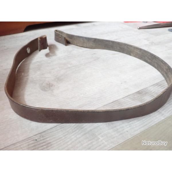 Sangle / bretelle en cuir pour fusil suisse Mdle 1889 ou 96/11 ou G11 (2)
