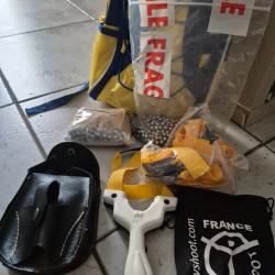 Pack Lance-Pierre Ebsone Yshoot / Billes / Elastiques / Sacoche