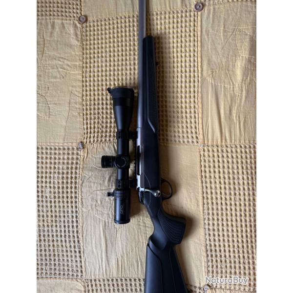 Tikka T3x Varmint Inox .308 Win - Canon lourd 60 cm - Lunette GPO Spectra 4,5-27x50 -
