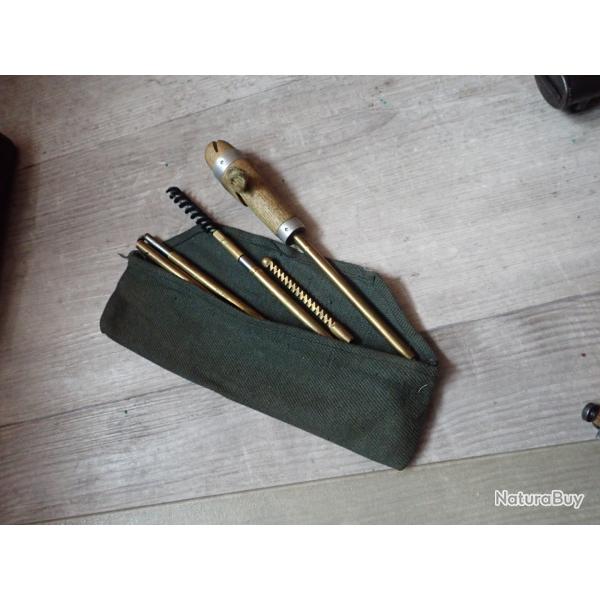 Baguette de nettoyage pour fusils Rubin Schmidt Suisse en calibre 7,5 ou autres fusils + housse