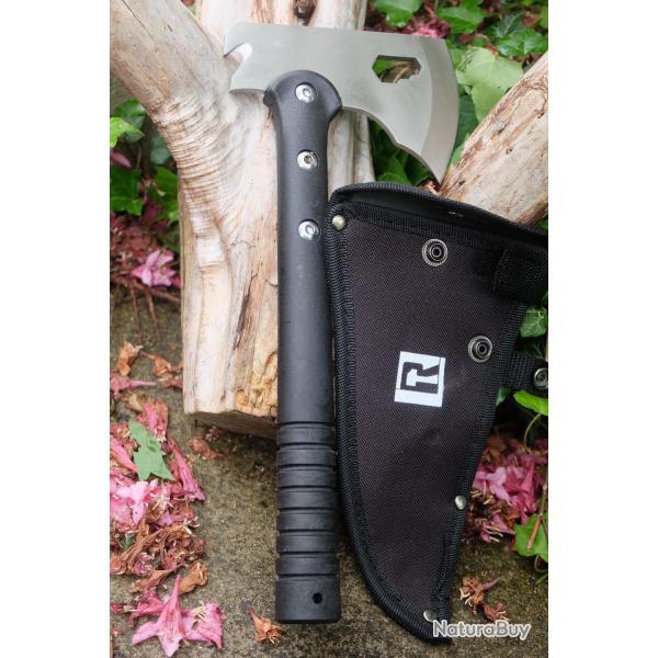 Hache Tomahawk Hostage Axe Survie Rescue Clef Oxyg�ne Acier 3Cr13 Manche Abs Etui Nylon