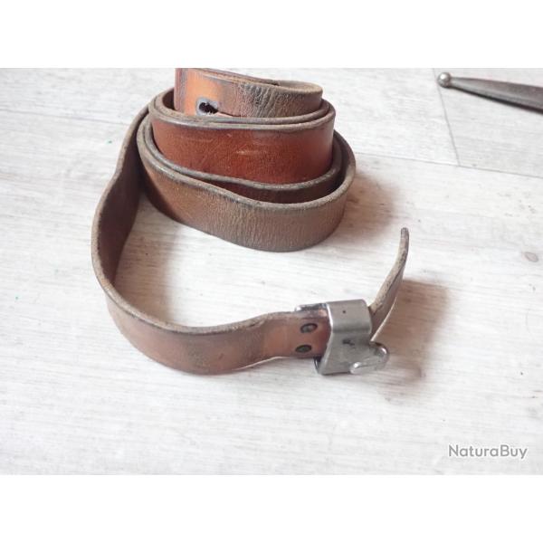 1969 Sangle / bretelle en cuir, pour fusil suisse Mdle FASS 57