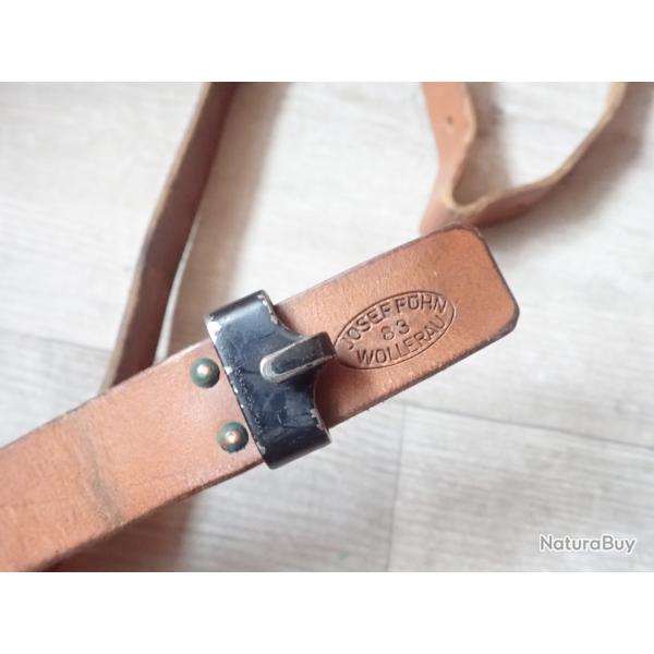 1983 Sangle / bretelle en cuir, pour fusil suisse Mdle FASS 57
