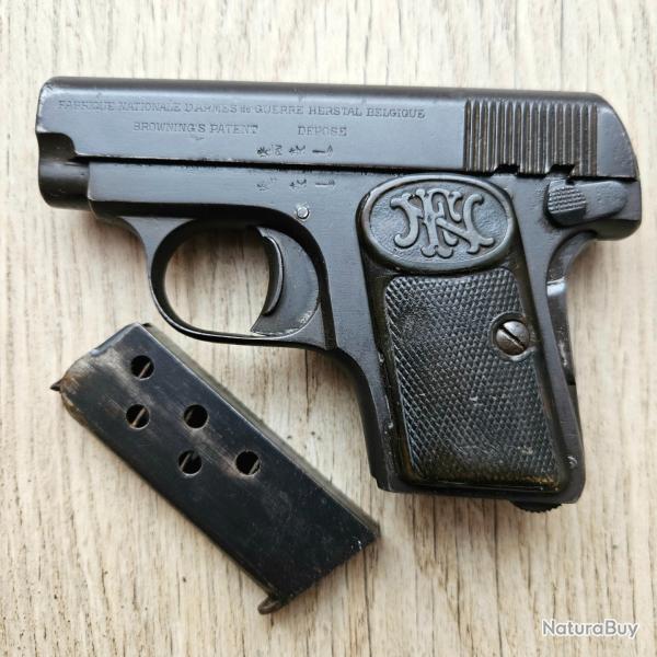 Browning 1906 calibre 6.35 mm