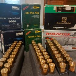 LOT DE 158 DOUILLES 300WM