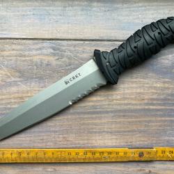 COUTEAU POIGNARD TANTO CRKT 360° 2017 ULTIMA Taiwan Fixed Blade Tanto Serrated