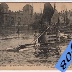 CPA - Marine de Guerre - Le Sous-Marin Sortie du " Phoque " - N&deg;4445