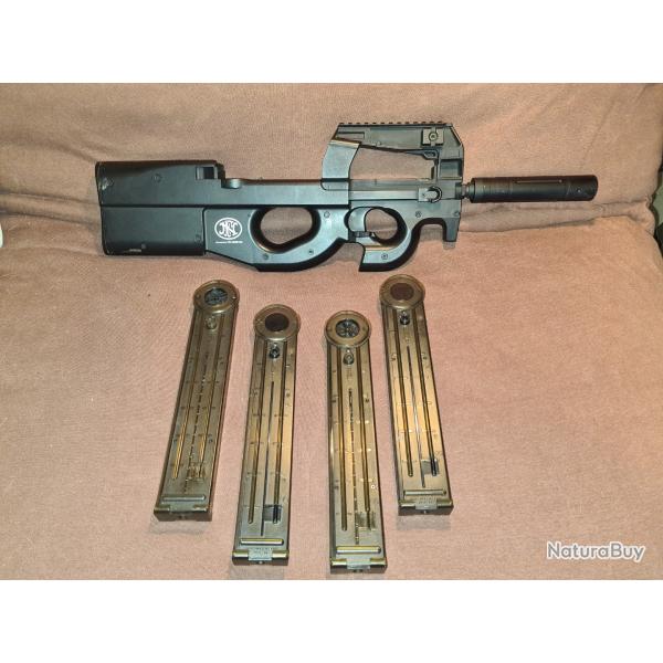 Rplique Airsoft P90 "Upgrade" + 4 Chargeurs