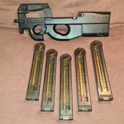 Réplique Airsoft P90 D'origine + 5 Chargeurs