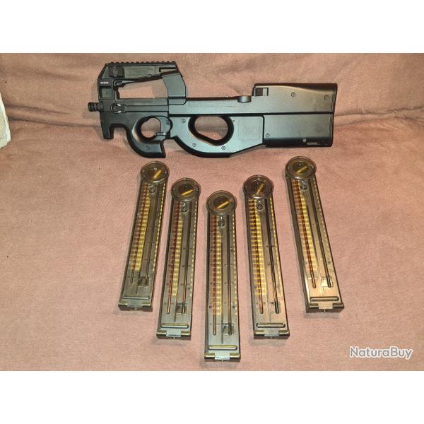 Rplique Airsoft P90 D'origine + 5 Chargeurs