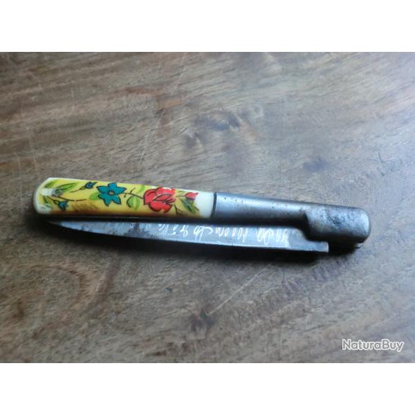 ancien petit couteau pliant voyage  ""vendetta corsa
