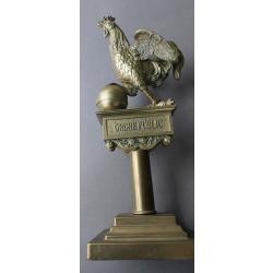 Rare hampe au coq de la garde Nationale .Monarchie de juillet Louis Phillippe