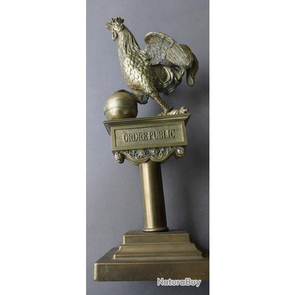 Rare hampe au coq de la garde Nationale .Monarchie de juillet Louis Phillippe