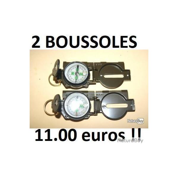 lot de 2 boussoles NEUVES - VENDU PAR JEPERCUTE (S21I16)